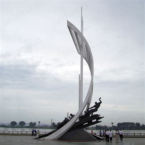 不锈钢帆船雕塑 定制安装城市广场户外大型远航扬帆主题景观标志-阿里巴巴