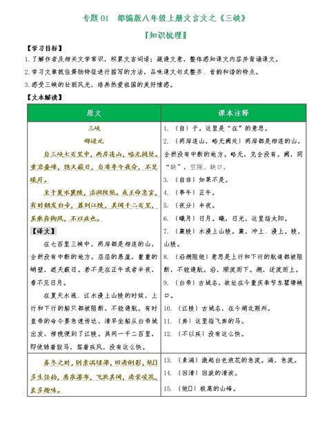 初中语文人教部编版 (五四制)八年级上册（2018）10 三峡图文ppt课件-教习网|课件下载