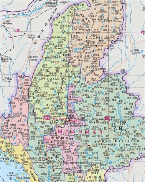 缅甸邦康详细地图,邦康,邦康_大山谷图库