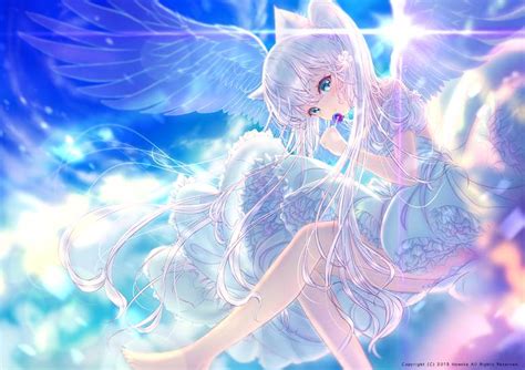 神圣的天使妹子插画图片 | BoBoPic