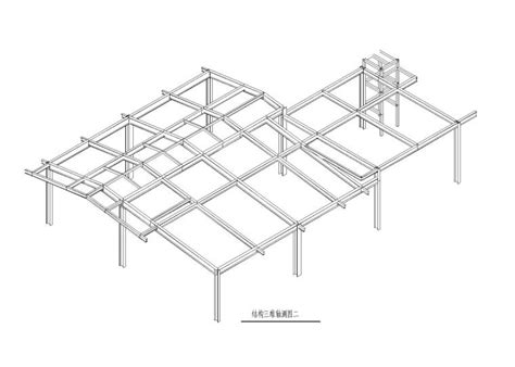 某三角形屋架钢结构大棚建筑设计施工图（含结构设计）_工业厂房_土木在线