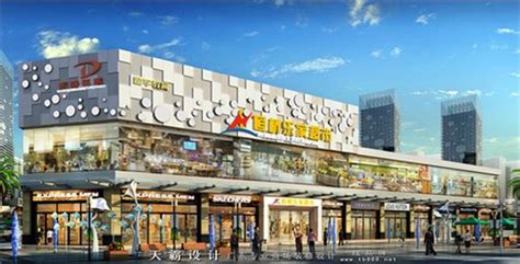 分享最新商场装修设计效果图-河南焦作恒桥乐家超市设计方案_美国室内设计中文网