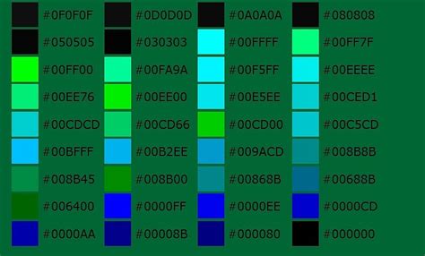 网页颜色代码对照表I|网页|其他网页|lxyyxl2425 - 原创作品 - 站酷 (ZCOOL)