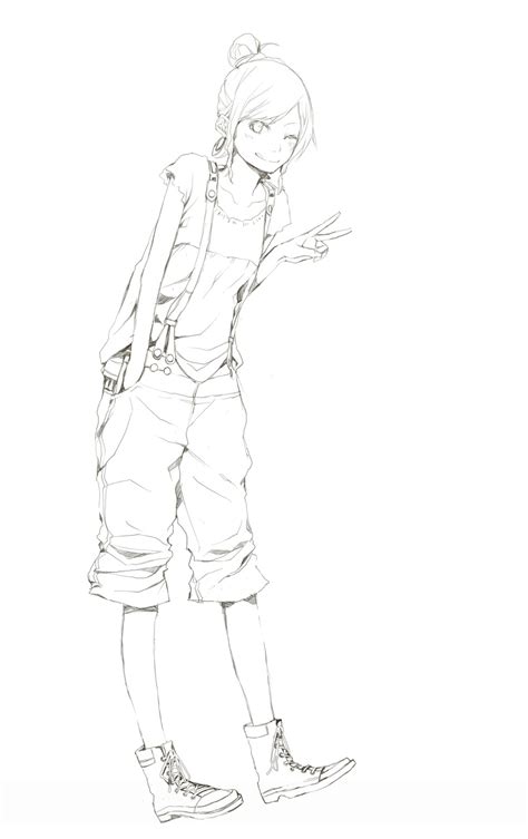 动漫速写素描图片