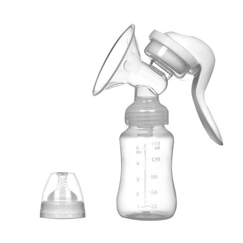 进口母婴-萌秀儿-开优米KIUIMI 手动吸奶器 按压式挤奶器 送奶嘴 150ML奶瓶