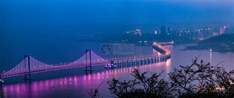 大连跨海大桥夜景高清图片下载-正版图片500766001-摄图网