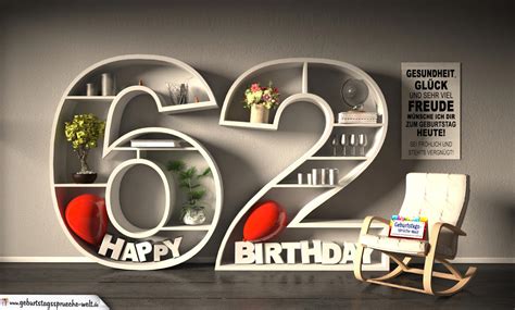 Happy 62nd Birthday Animated GIFs | Funimada.com