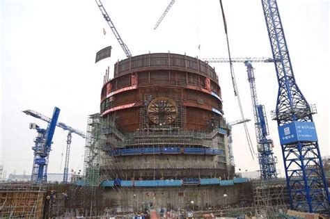 防城港3号机组反应堆厂房内部结构+11.6米板混凝土浇筑完成