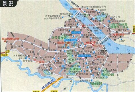景洪市地图图片