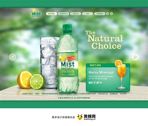 Sierra Mist Natural饮料网站 - - 大美工dameigong.cn