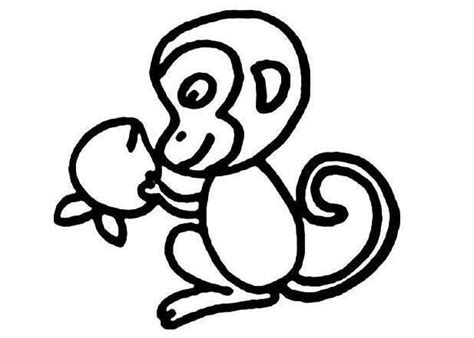 可爱小猴子简笔画步骤 - 有点网 - 好手艺