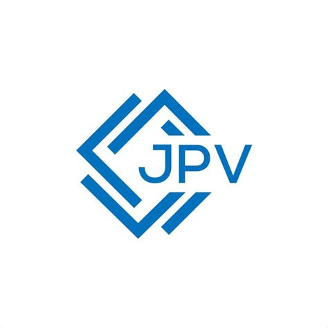 JPV letter logo design on black background. JPV creative circle letter ...