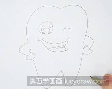 牙齿简笔画怎么画？可爱的牙齿画法分享-露西学画画