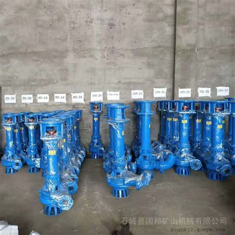 国邦SP系列液下渣浆泵 立式矿浆输送泵 - 谷瀑环保