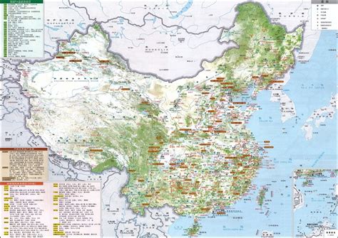 中国景点地图图片