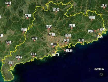 广东地形图图片