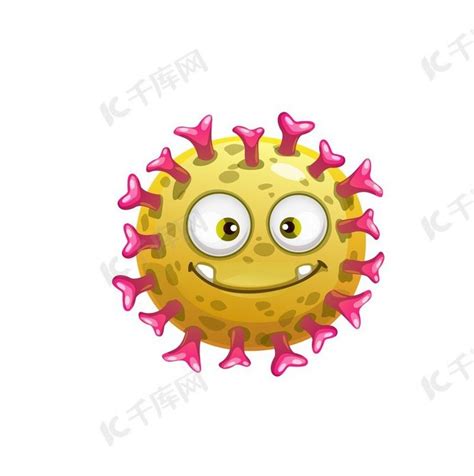 卡通轮状病毒细胞载体图标、有趣的病毒、细菌或细菌字符笑脸。背景图片免费下载_海报banner/高清大图_千库网(图片编号6309583)