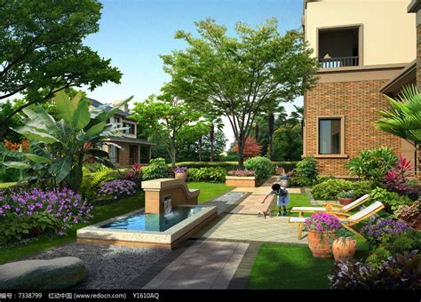 别墅外立面，园林绿化设计|空间|建筑设计|张美丽效果图 - 原创作品 - 站酷 (ZCOOL)