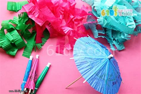 怎么做迷你纸伞的方法 手工折纸雨伞图解教程_爱折纸网