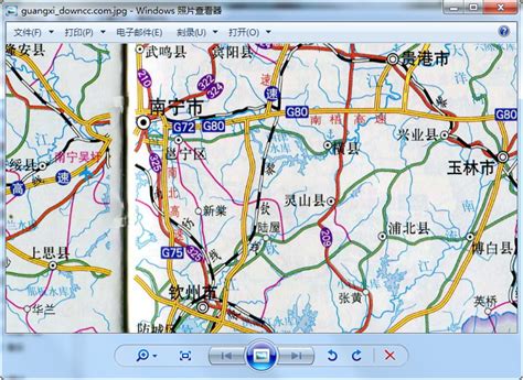 广西高速公路地图高清版-广西高速公路地图全图高清版下载2016JPG版-绿色资源网