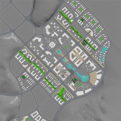 呈贡规划3dmax 模型下载-光辉城市