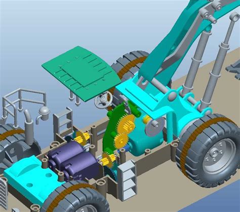 日本3D建模设计师wanoco 4D设计的机械工业建模作品-画师巴士