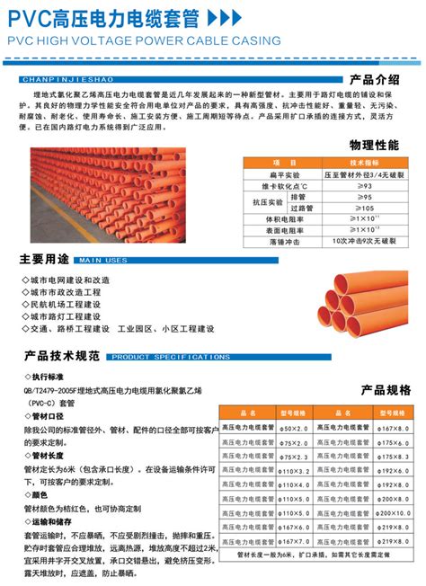 PVC高压电力电缆套管-九江市三联管业有限公司