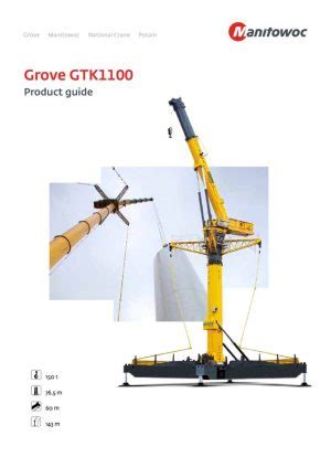 Grove GTK1100 Load Chart & Specification | Cranepedia