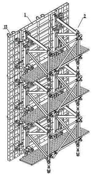 一种编织结构空间曲面壳体混凝土模板体系的制作方法