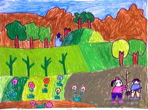 关于春天的儿童画作品_快乐涂鸦_巧巧手幼儿手工网