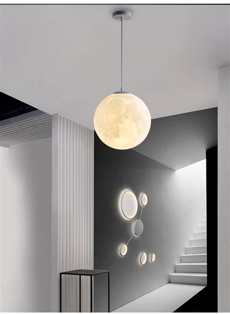 格林·时尚 北欧星球设计师个性创意圆球月亮吊灯_设计素材库免费下载-美间设计