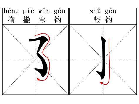 竖弯钩田字格正确写法竖弯钩怎么写在田字格2022已更新今日更新