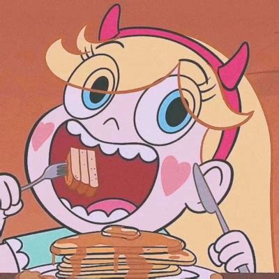 女生温柔卡通头像橙色