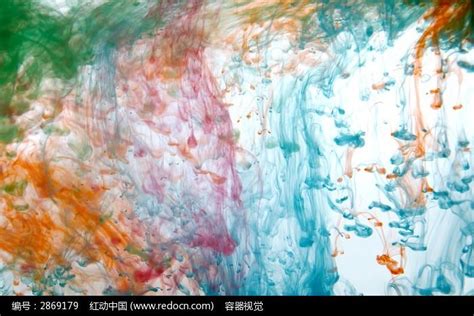 五彩斑斓的彩色水墨高清图片下载_红动中国