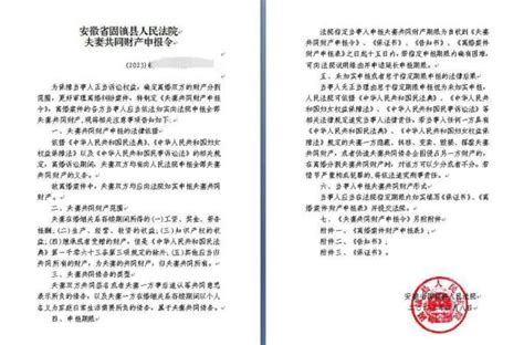 这个法庭的首份《夫妻共同财产申报令》来了_澎湃号·政务_澎湃新闻-The Paper