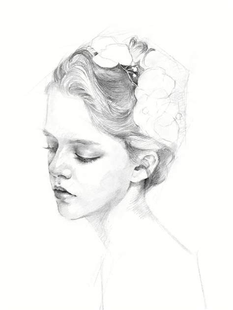头像温柔素描女生可爱