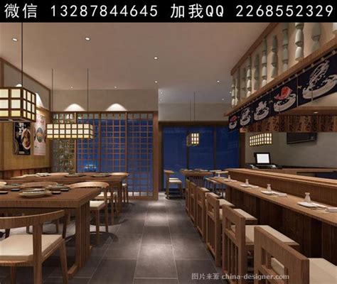 日式寿司店装修设计-公装效果图_装一网装修效果图