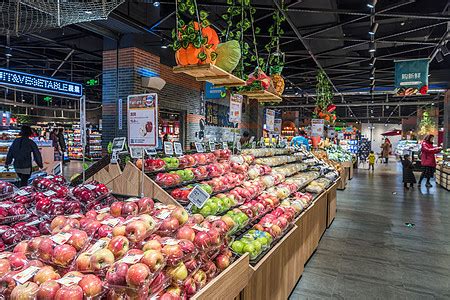 高档超市水果摊位展示高清图片下载-正版图片500180206-摄图网