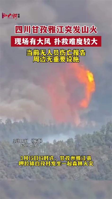 四川雅江\＂2.16\＂森林火灾仍在扑救 无人员伤亡 火场浓烟遮住了太阳。杨俊辉摄中新网