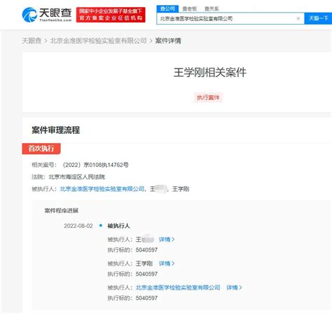 风险：北京金准医学实验室被强制执行504万元！_实验室建设网
