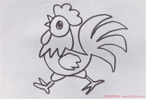好看的鸡简笔画要怎么画_好看的鸡简笔画原创教程步骤