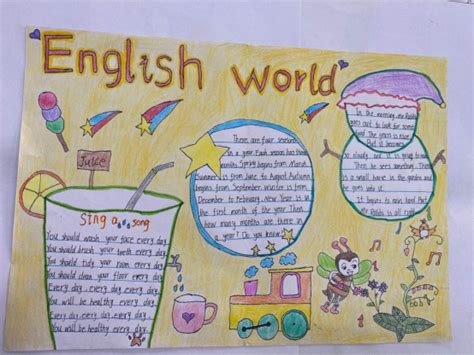 快乐学英语，精美手抄报------正源小学部五六年级英语手抄报比赛-正源学校 一切为了孩子的健康成长