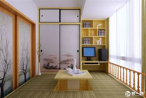MUJI日式卧室榻榻米装修效果图 – 设计本装修效果图