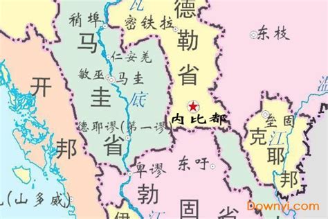 缅甸地图中文版下载-缅甸地图高清版大图下载免费版-当易网