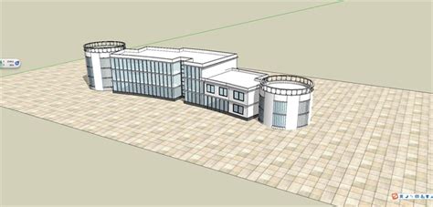 某新古典风格三层会所建筑设计SU模型[原创] - SketchUp模型库 - 毕马汇 Nbimer