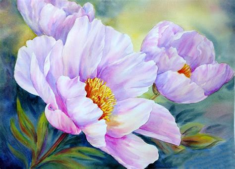 玛丽安布鲁姆水彩画作品图片，超唯美的花卉- 老师板报网