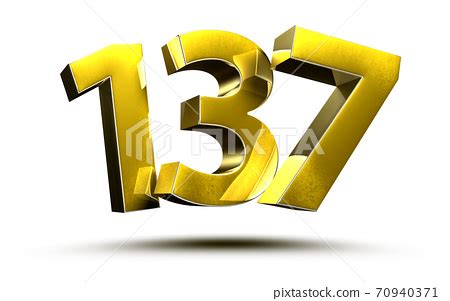 3d number 137 hi-res stock photography and images - Alamy