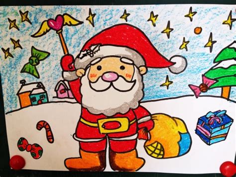 手绘圣诞老人与动物图片下载_红动中国