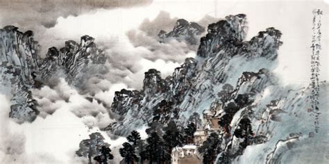 胡松石的黄山山水画