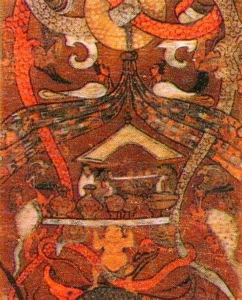 长沙马王堆一号汉墓T型帛画中的人面鸟身形象